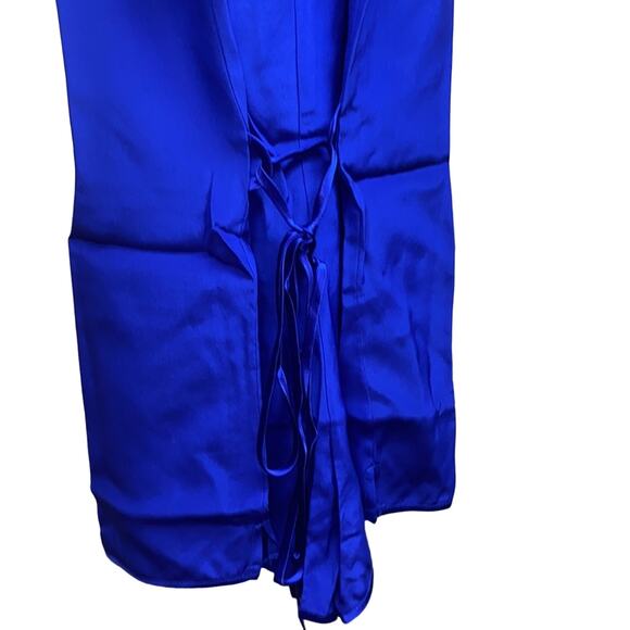 Naked Princess Le Marche Silk Romper Sapphire Blue New with Tags Size Small - Picture 5 of 7